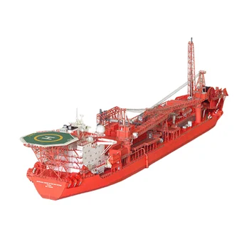 1/400 Плаващ производствен танкер, 3D книжен модел на кораба, образователни играчки, подаръци
