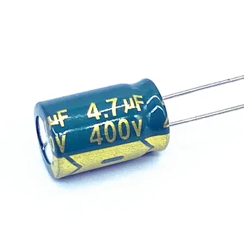 10 бр./лот 400 4,7 icf висока честота на низкоомный 400 4,7 icf алуминиеви електролитни кондензатори Размер 8 *12 20%