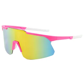 10 цвята, нови слънчеви очила в голям рамки за мъже и жени, улични очила за каране на велосипед, със защита от ултравиолетови лъчи, 7 цвята