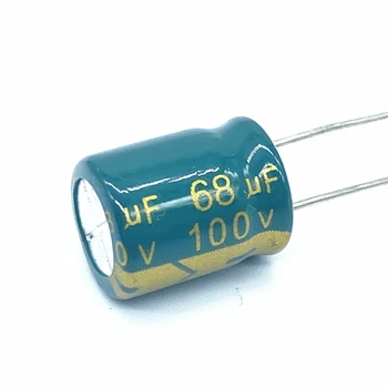 100 бр./лот 68 icf е 100 На 68 icf алуминиеви електролитни кондензатори размер 10X13 20%