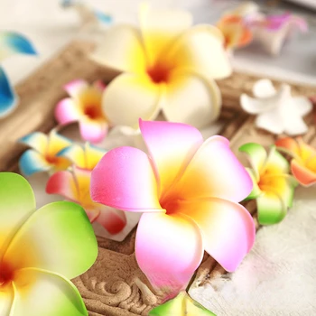 10ШТ 9 см. Изкуствени Цветя, на Главата ЕВА Яйце Цвете Прическа Родословни Аксесоари Хавайски Цветя Аксесоари За Трико Прическа