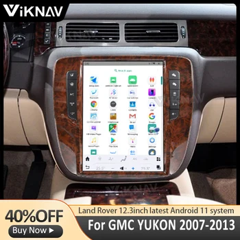 12,1 инчов Android Автоматично Мултимедиен плеър За GMC YUKON 2007-2013 HD LCD Сензорен екран с долно Оттичане на Екрана Авто Стерео GPS Навигация