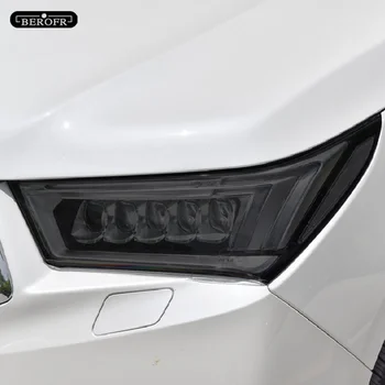 2 x Защитно фолио За автомобилни Фарове Опушен-Черна Прозрачна Предна Светлина От TPU Защитен Стикер За Acura RDX 2019-до Момента