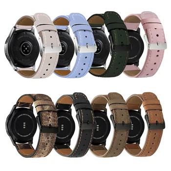 20 мм Кожена каишка за Samsung Galaxy Watch4/5/5Pro/Active/Active2 smartwatch, взаимозаменяеми каишка за гривната 40 мм 44 мм, 45 мм
