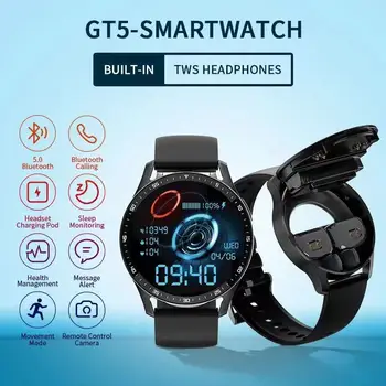 2023 Нова Слушалки X7 Smart Watch TWS Two In One Безжична Bluetooth Двойна Слушалки Предизвикателство за Здравето на Кръвното Налягане Спорт Музика Smartwatch