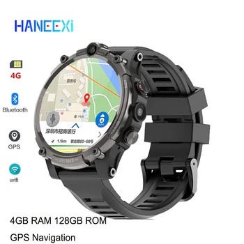 4G Смарт часовници GPS WIFI Телефонно обаждане за мъже 1,6-Инчов часовници с пълен сензорен екран, Камера, видео разговори, сърдечната Честота, bluetooth smartwatch