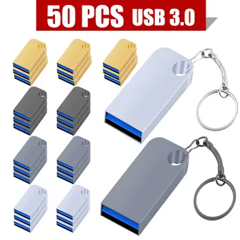 50 бр./лот Мини USB флаш диск 128 GB 16 GB 32 GB 64 GB USB 3.0 USB флаш устройство популярна мода memory stick писалка-устройство Безплатна доставка