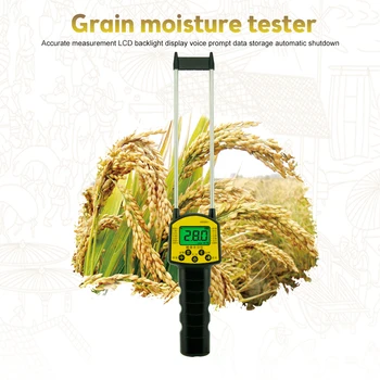 AR991 Дигитален Влагомер влага на зърнени култури с гласови напомняне за царевица, пшеница, ориз, боб, пълнозърнесто пшенично брашно, семена Самакитка