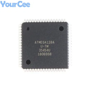 ATMEGA ATMEGA128 ATMEGA128A ATMEGA128A-чип AU TQFP-64 с 8-битова интегрална схема IC