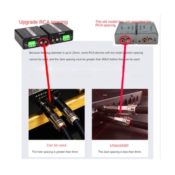 GX303 Многофункционален Аудиоизолятор 3.5 AUX вход RCA Аудиосигнал Изолатор Шумоизолятор За Премахване на филтър Заземяване