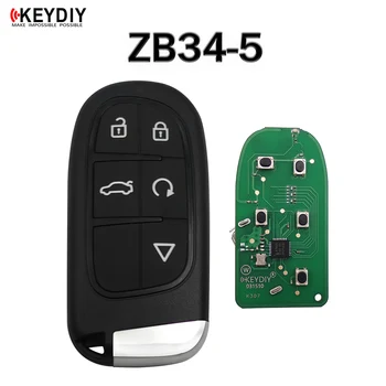 KEYDIY KD ZB34-5 Smart Key Дистанционни управления серия ZB Няколко модела за Автомобилни ключове в стил JEEP/Chrysler KD-X2/KD-MAX Програмист
