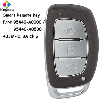 KEYECU Умен Автомобилен Ключ с дистанционно управление с 3 бутона 433 Mhz 8A Чип за Hyundai Creta 2016-2021 Ключодържател P/N: 95440-A0000/95440-A0500