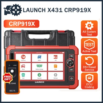 LAUNCH X431 CRP919X OBD2 Скенер Автомобилни Диагностични Инструменти Car CANFD DOIP 31 + ECU Кодиране OBDII Професионално Сканиране Безплатна Доставка