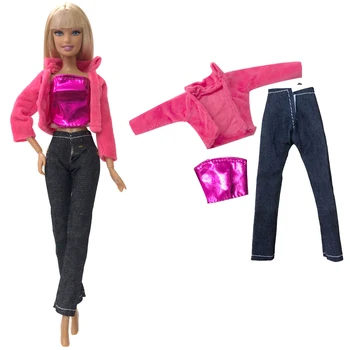 NK 1 Комплект, 30 см, Фестивал на стилове Принцеса, Топ + панталон, костюм за начин на Живот, Ежедневно облекло за кукли Барби, Подарък играчка за момичета