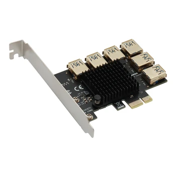 PCIE Конвертор, преходна карта PCI-Express от 1 до 6, USB адаптер, множительная карта