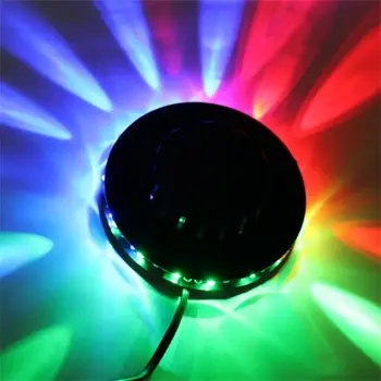 USB RGB Party Light Активен Звука на Въртяща се Диско Лампа Led Топка Панорамен Ефект Стробоскопическая Лампа KTV Bar Party Decoration Осветление