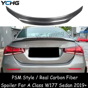 W177 PSM Style FRP/Крилата на Задния Спойлер на Багажника От Въглеродни Влакна За Mercedes Benz A Class V177 A180 A200 A220 A250, 4-Врати Седан 2019 +