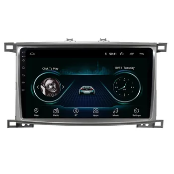 Авто Радио-мултимедиен плеър с Android 12 за Toyota Land Cruiser LC 100 2002-2007 за Lexus LX470 J100 2 2002-2007 GPS навигация
