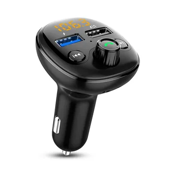 Автомобилен MP3 плеър с двоен интерфейс USB Адаптер за зарядно устройство, Bluetooth-съвместима с MP3 плейър, Аудиоприемник, Автоаксесоари