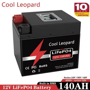 Акумулаторна батерия 12V 100Ah 140Ah 360Ah LiFePO4, вграден в BMS, за голф-кара, Слънчевата система, АВТОБУСА, работа на смени Акумулаторна батерия