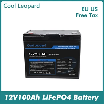 Акумулаторна батерия LiFePO4 12 v 100 ah, за дома электромобиля на колела 12,8 В, акумулаторна литиево-желязо-фосфатная батерия