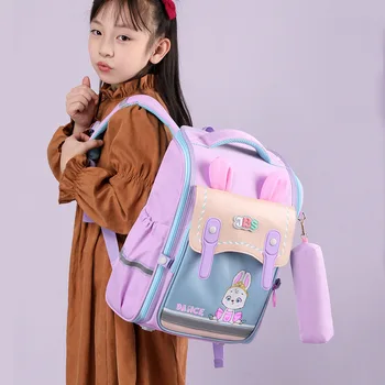 Висококачествена Защита От Гребена Училищна чанта Детска чанта Cartable Enfant Grand Mochila Escolar Infantil