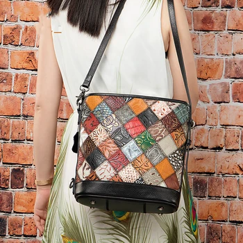 Дамска чанта Newsbirds Pachwork, дамски модерна чанта на едно рамо, ежедневни дамски bag-чанта, дамска чанта през рамо