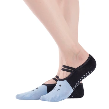 Дамски висококачествени дамски нескользящие Бандажные Памучни чорапи за фитнес, женски вентилационни чорапи за Пилатес, балет, танц Чорапи