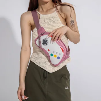 Дизайнерски нагрудная чанта през рамо, Лятна Нова Дамски поясная чанта в стил хип-хоп, гейм контролер, поясная чанта за велоспорта, Нагрудная чанта за бягане, чанта