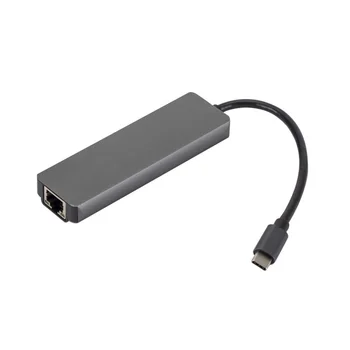 Докинг станция Type-C HDTV USB-C Хъб Тип мрежова карта за гигабитова мрежова карта HD