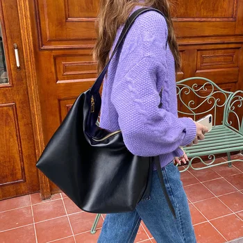 Ежедневна дамска чанта, мека проста чанта през рамо, по-голямата голям чанта през рамо 01-SB-xkdbdl
