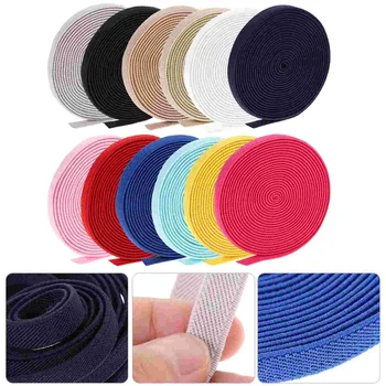еластична лента с дължина 1 см ластични ленти за шиене, цветни материали за дрехи, колани 