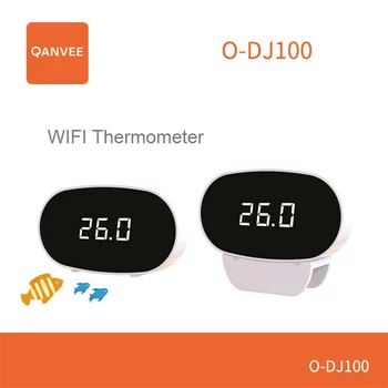 Електронен WIFI Термометър за Аквариум Цифров дисплей за Измерване на температурата на водата в Аквариума, Аксесоари Изнесен сензор на Термометъра