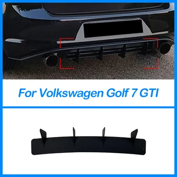 За фолксваген Голф 7 GTI 2014-2019 Дифузер на задната броня, Сплитер, спойлери, протектор за Устни, автоаксесоари, ABS, матово черно
