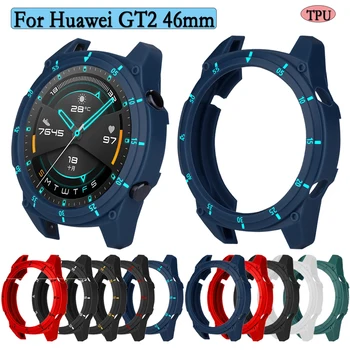 Защитен калъф от TPU за смарт часа Huawei Watch GT2 46 мм, защита за смарт часа със скалата, трайни аксесоари за часовници