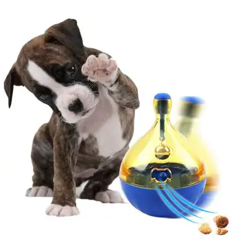 Играчка малка интерактивна игра Модерен Диспенсер за храна за домашни котки, Чаша, Деликатес за ухапване топка, подходяща купа за съхранение на куче от среден размер