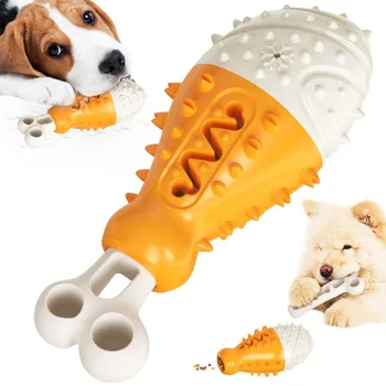 Играчки за кучета, интерактивни играчки за кучета, почистване на зъбите, Охлаждане, Дъвчене на глезена, под Формата на плод За малки до средни кучета, устойчив на укусам