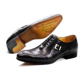 Италиански дизайнерски мъжки обувки за сватба, ръчно изработени, Модни Дишащи офис бизнес модела обувки от естествена кожа, мъжки Мокасини върху плоска подметка