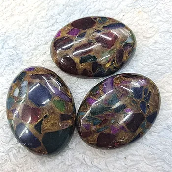 Кабошоны от естествен полу-скъпоценни камъни с овална форма 30Х40 мм, дамски бижута 