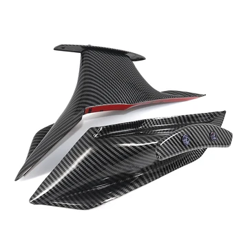 Комплект обтекател мотоциклет Аеродинамично крило Фиксиран крылышко Обтекател на Кутията крило за Honda CBR650R 2019-2021 Въглеродни влакна