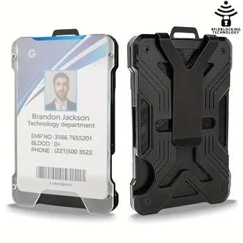 Лек и гъвкав метален минималистичен RFID-държач за карти Cedit - идеален лаптоп в чантата си