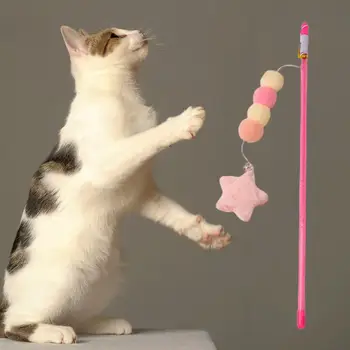 Лек, котка закачка пръчка Звезда висулка подарък коте закачка пръчка интерактивна играчка анти-надраскване котки пръчка играчка, домашен любимец, аксесоари