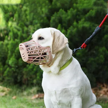 Маска за кучета, дишаща кошница, защита от лай, удобен и мек силикон, защита от малки и средно големи кучета.