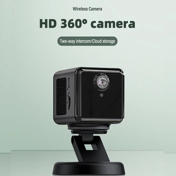 Мини 2.4 G WiFi Безжична Камера за видеонаблюдение HD 1080P 360 ° Широка Микрокамера за Нощно Виждане Интелигентен Дом Спортен монитор