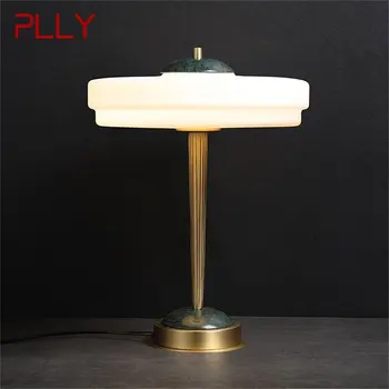 Модерна настолна лампа PLLY Луксозни Мраморни настолна лампа LED Домашна Декоративна Нощно шкафче за спалня