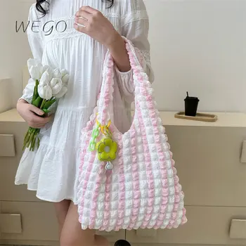 Модерна чанта през рамо с Мехурчета, Женствена Чанта 2023, Нови Цветя, Скъпа Окачване, Чанти-тоут, по-Голямата Голям Проста чанта През рамо