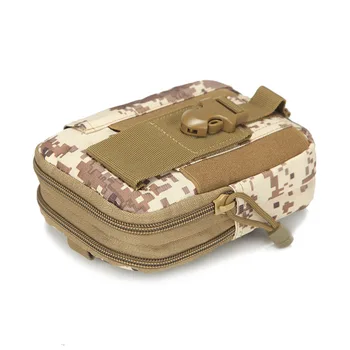 Мъжка чанта Тактическа Molle, Поясная чанта, Малък джоб, Военна поясная чанта, за Джогинг, Пътни чанти за къмпинг, мека облегалка