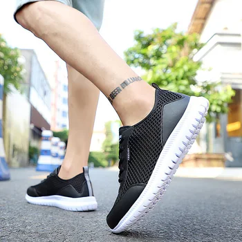 Мъжки маратонки от вкара тъкан, нескользящая износостойкая обувки за ежедневието