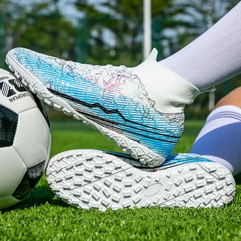 Мъжки футболни обувки За спорт на открито, Спортни обувки за футболно игрище 2023, Нови обувки с шипове, Детски маратонки за бърз футбол, Мъжки