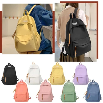 Найлонови торбички, училищна чанта с голям капацитет, Ученическа раница, Лека модерен раница, Ежедневни чанти за книги, за офиса, за разходки, за пътуване, за училище